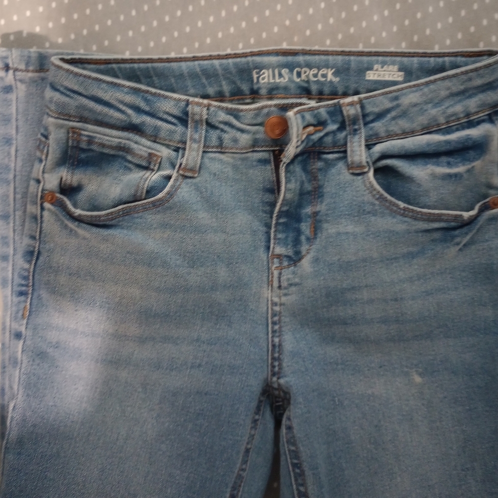Girl's Falls Creek Flare Stretch Jeans 10 - Picture 5 of 6